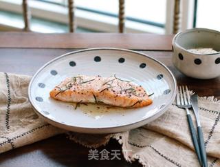 迷迭香烤三文鱼的做法步骤:9