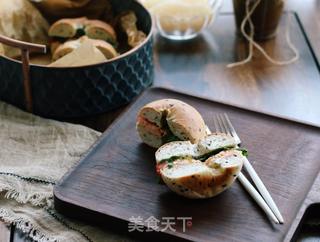 菠菜三文鱼三明治的做法步骤:12