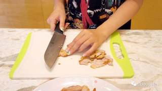 香煎五花肉饭的做法步骤:4