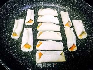 虾仁锅贴的做法步骤:8