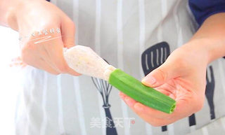 秋葵酿鲜虾的做法步骤:6