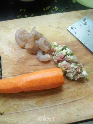 腊肉虾仁鸡蛋饺的做法步骤:3