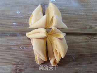 南瓜莲花卷的做法步骤:9