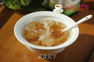 桃胶雪莲子银耳羹的做法步骤：8