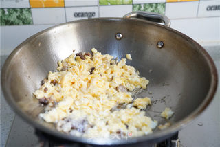 苋菜肉末蛋炒饭的做法步骤:4