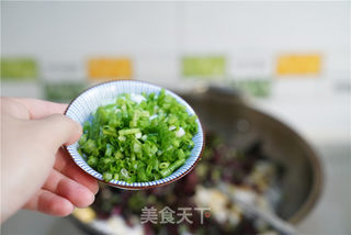苋菜肉末蛋炒饭的做法步骤:8