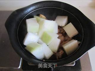 冬瓜烧鸡腿肉的做法步骤：5