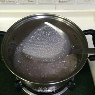 紫薯牛奶西米露的做法步骤:4
