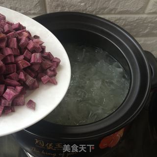 紫薯冰糖银耳羹的做法步骤:11