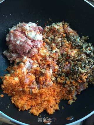 香菇红萝卜肉包子的做法步骤:6