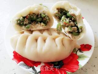 豇豆鸡蛋馅素包子的做法步骤:11