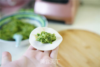 酱汁韭菜馄饨的做法步骤:5