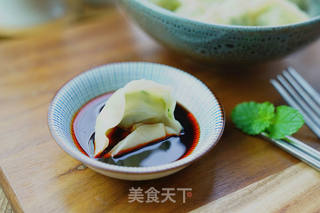 酱汁韭菜馄饨的做法步骤:8