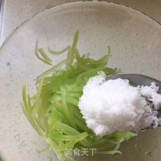 凉拌莴苣丝的做法步骤:9