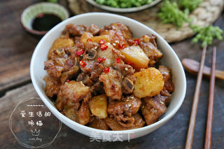 土豆焖排骨的做法步骤:12