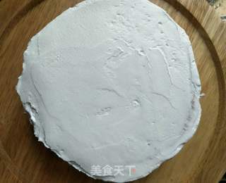 豆沙裱花蛋糕的做法步骤:2
