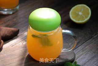 薄荷柠檬哈密瓜汁的做法步骤:7