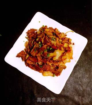 辣炒猪头肉的做法步骤:7