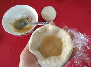 鸡蛋灌饼卷香肠的做法步骤:5