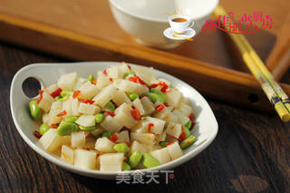 剁椒毛豆米拌藕丁的做法步骤:8