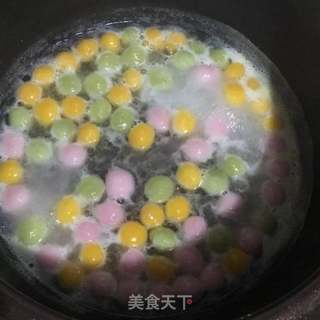 甜酒彩色汤圆的做法步骤:13