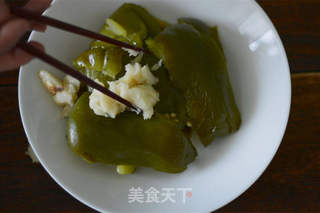奶绿色的烤青椒芝士意面酱的做法步骤:4