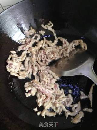 京酱肉丝的做法步骤:7