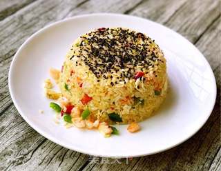 金银海鲜炒饭的做法步骤:18