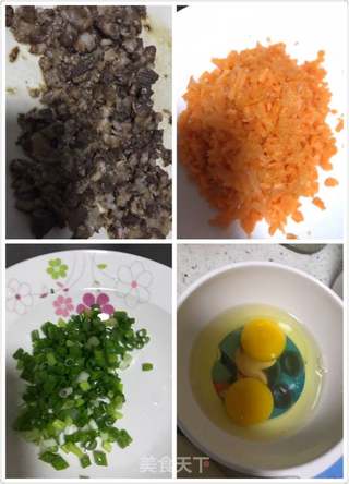 卤肉蛋炒饭的做法步骤:2