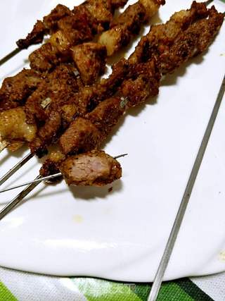 羊肉串的做法步骤:11