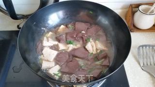 猪血豆腐羹的做法步骤:7