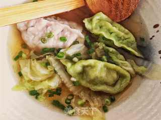 青汁水饺的做法步骤:5