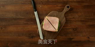 西屋特约之芝士火腿鸡蛋三明治的做法步骤:9