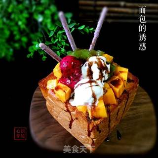当面包遇上冰激凌~面包的诱惑的做法步骤:14