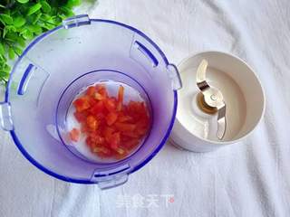 番茄玉米糊的做法步骤:5