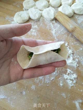 韭菜鸡蛋虾米饺子的做法步骤:7
