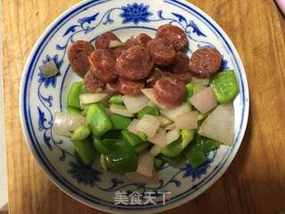 虾仁香肠披萨的做法步骤:8
