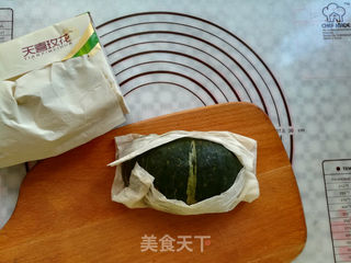 南瓜培根卷面包机版的做法步骤:2