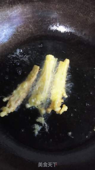 香炸金针菇的做法步骤：4