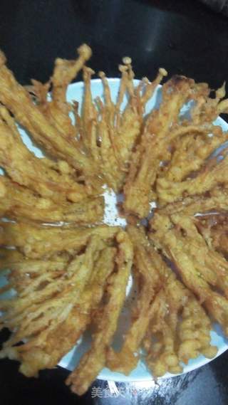 香炸金针菇的做法步骤：5