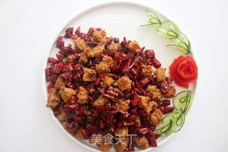 辣子鸡的做法步骤:4