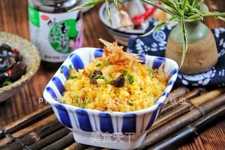 香菇酱黄金炒饭的做法步骤:6