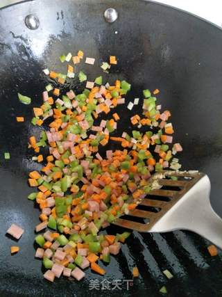 金包银蛋炒饭的做法步骤:8
