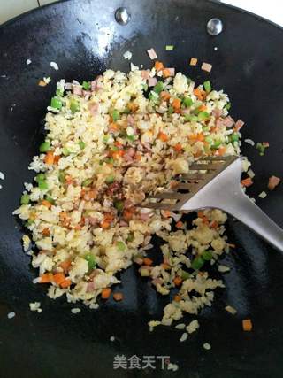金包银蛋炒饭的做法步骤:9