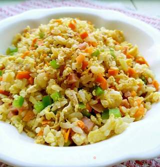 金包银蛋炒饭的做法步骤:10