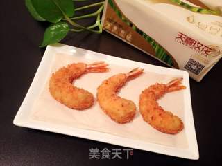 黄金凤尾虾的做法步骤:12