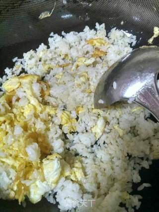 黄金火腿炒饭的做法步骤:6