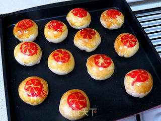 月饼季之【苏式鲜肉榨菜月饼】的做法步骤:25