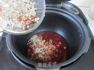红豆薏米莲子羹的做法步骤:3