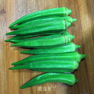 蒜油秋葵的做法步骤：4